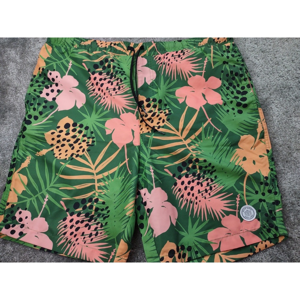 BROOKLYN CLOTH TROPICAL  LINED SWIM TRUNKS BOARD SHORTS Mens‎ SIZE XL
